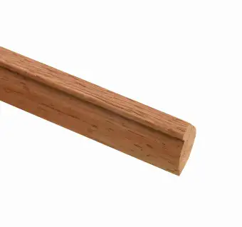 Dark Hardwood Glass Bead 9mm x 15mm
