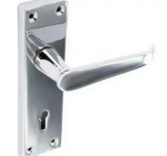 Securit Chrome Flat Lock Handles 155mm