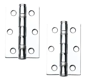Chrome Plated Butt Hinges DSW 1 pair