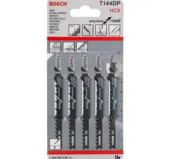 Bosch T144DP Wood Ply Jigsaw Blades Pack of 5