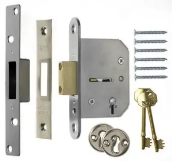 ERA 5 Lever Viscount Deadlock 76mm Chrome Plated