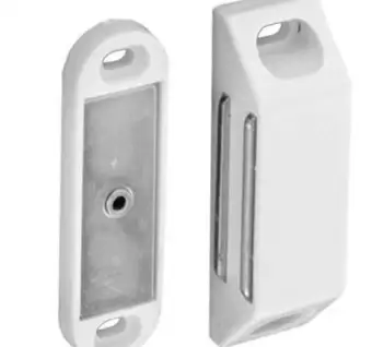 Securit Large Magnetic Catch White 60mm Card of 1