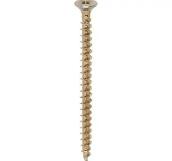 Timco Yellow passivated Countersunk Woodscrews