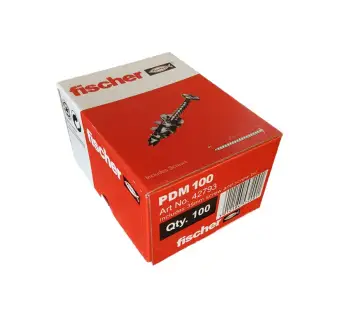 Fischer Self-Drill Plasterboard Fixings Metal  35mm 100 Pack with screws