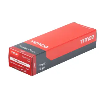 Timco Wall Plugs Red Box of 100