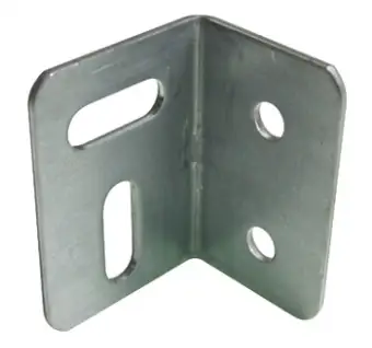 Angled Bracket, with Horizontal and Vertical Slot (stretcher plate)