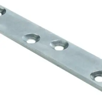 Connecting Plate with Four Screw Holes, Steel
