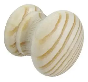 Securit Cupboard Knob Pine 35mm Card of 2