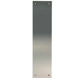 325mm x 75mm Satin aluminium push plate